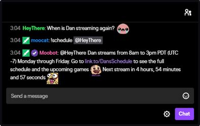 twitch commands ideen|Chatbot Commands from ToeKneeTM.